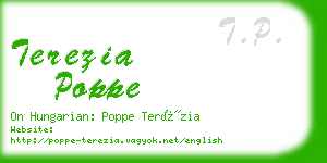 terezia poppe business card